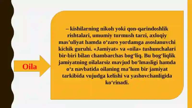 Oilaning turlari 3