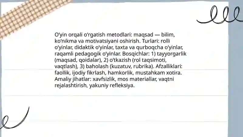Boshlang'ich sinflarda ta'lim metodlari 3