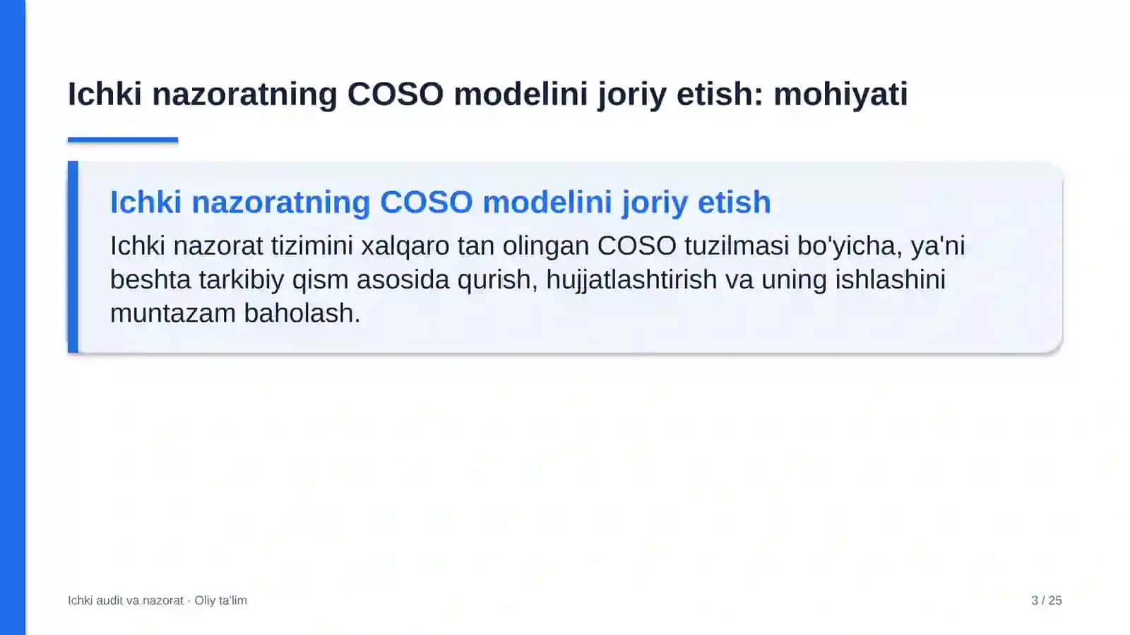 etnoturizmda ichki nazoratning coso modelini joriy etish 2162 3