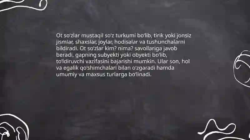 Ot so'z turkumi 3
