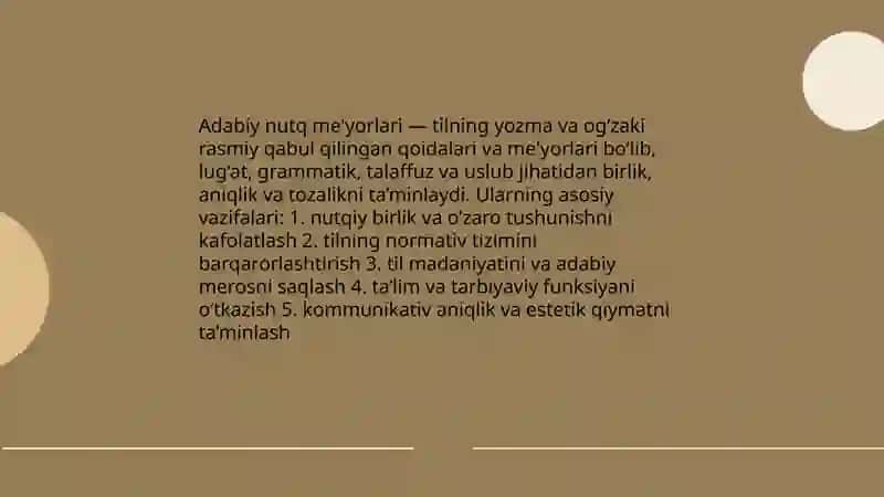 Adabiy nutq me'yorlari 3