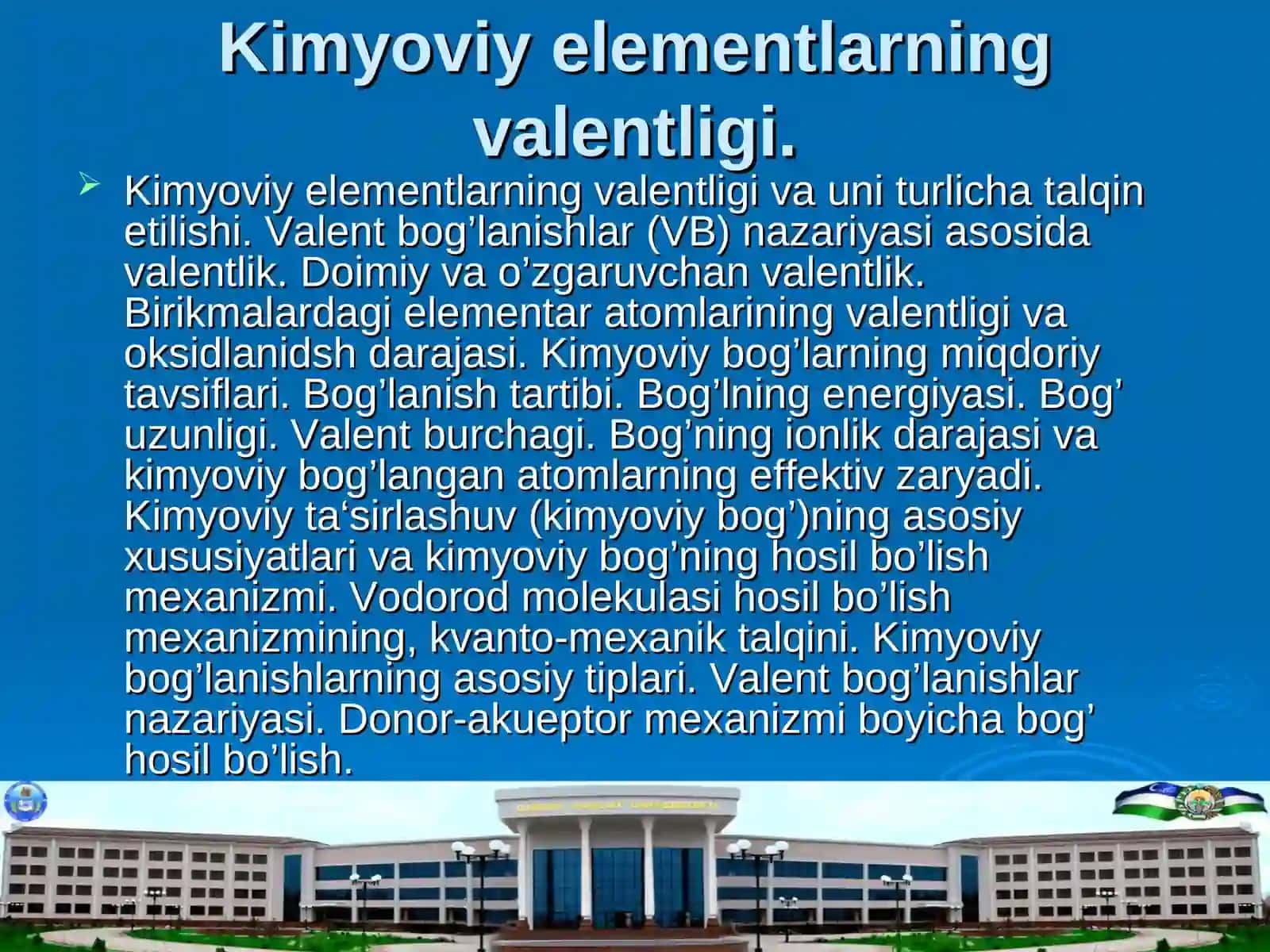 Kimyoviy bog’lanish nazariyasi 3