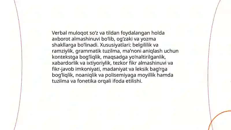 VERBAL VA NOVERBAL MULOQOT 3