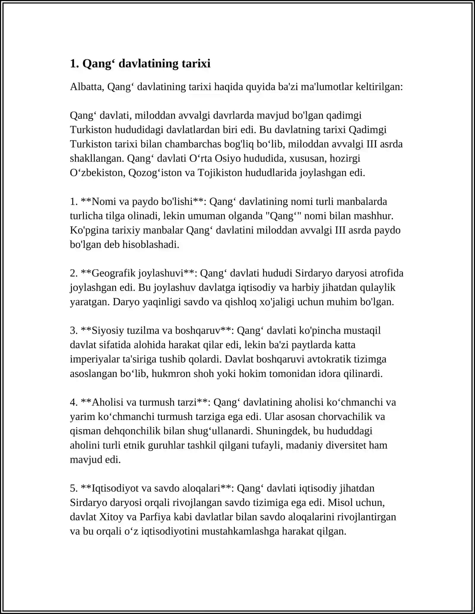 QANGʻ DAVLATI 3