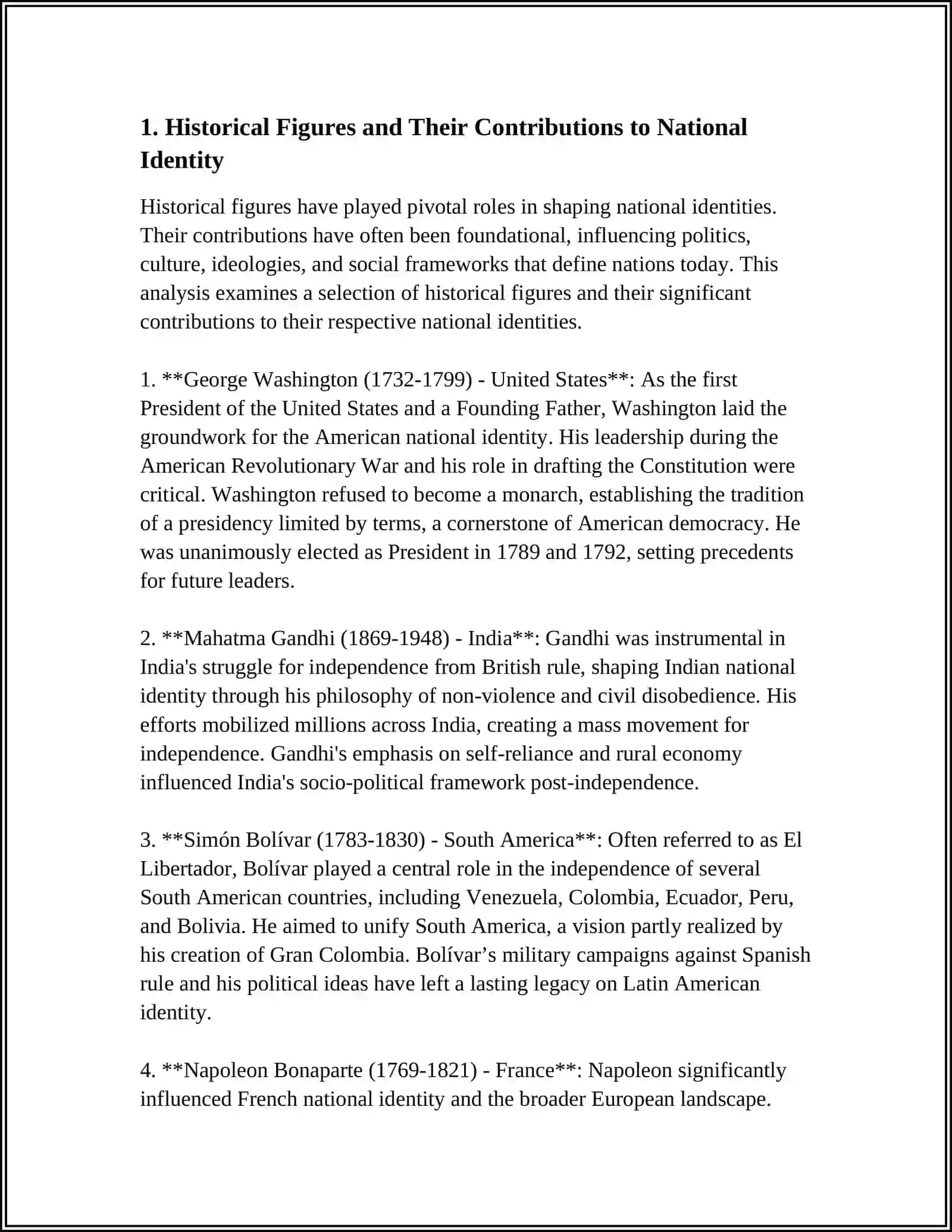 Washington: Shaping American National Identity 3