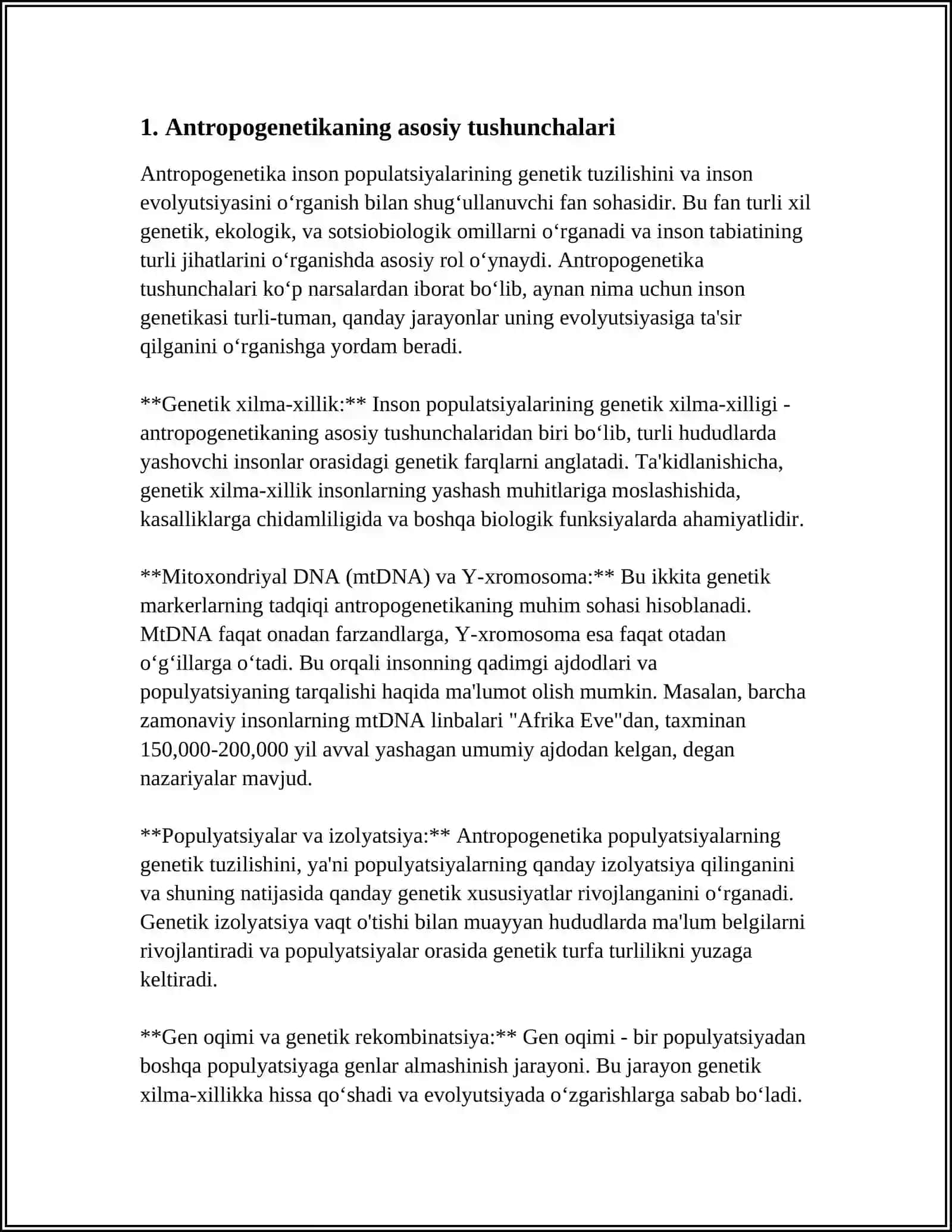 ANTROPOGENETIKA USULLARI VA POPULYATSION-STATISTIK USUL 3