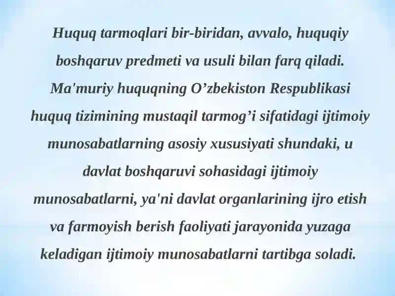 Ma'muriy huquqning manbalar va ularning turlari 3