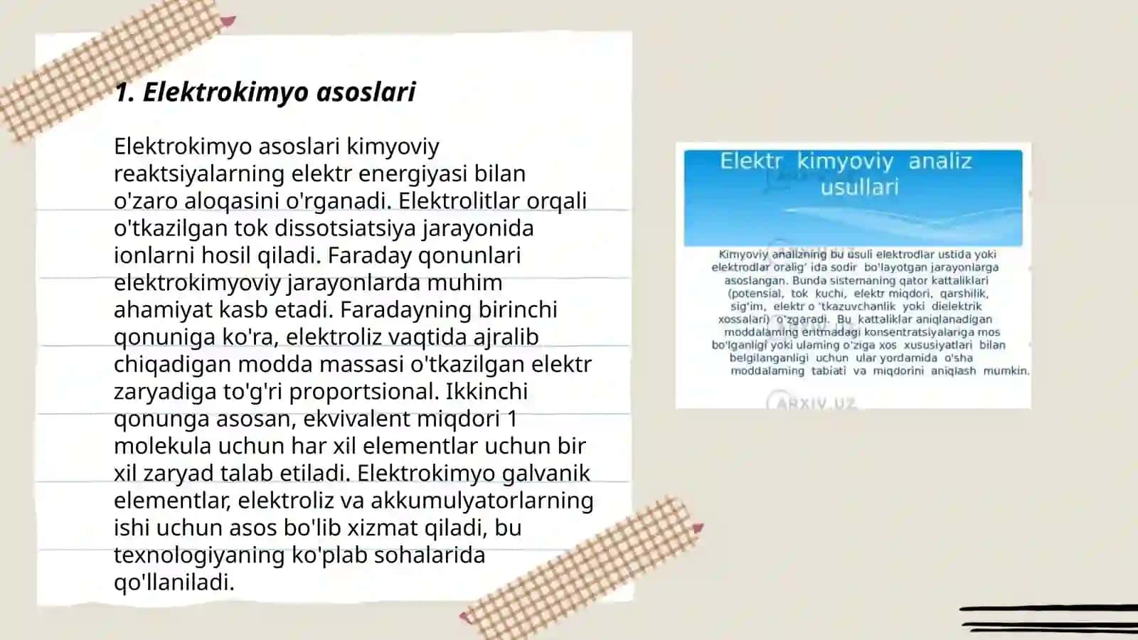 Elektrokimyo asoslari 3