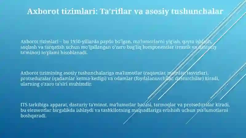 Axborottizimlariningtasnifi 3