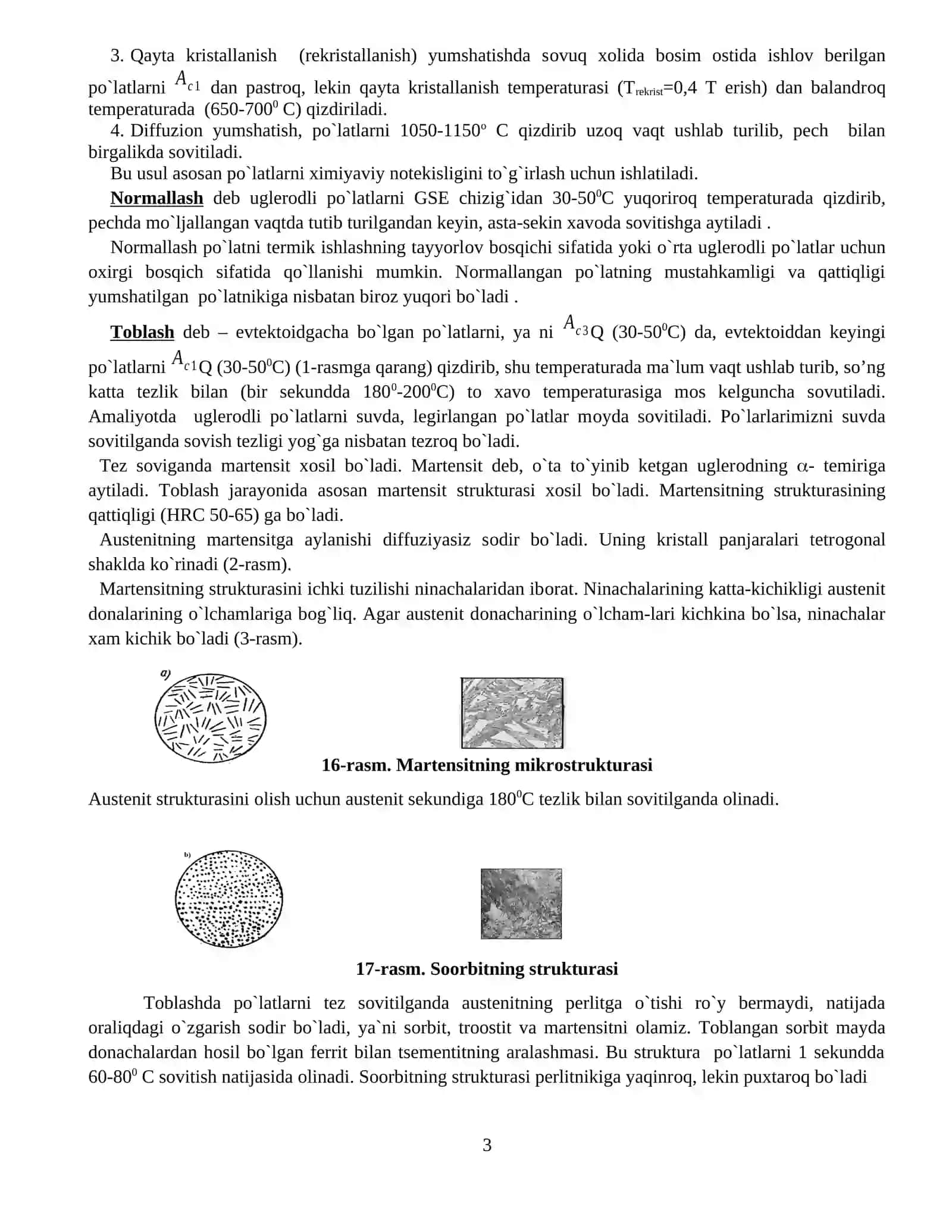 Po`latga termik ishlov berish 3
