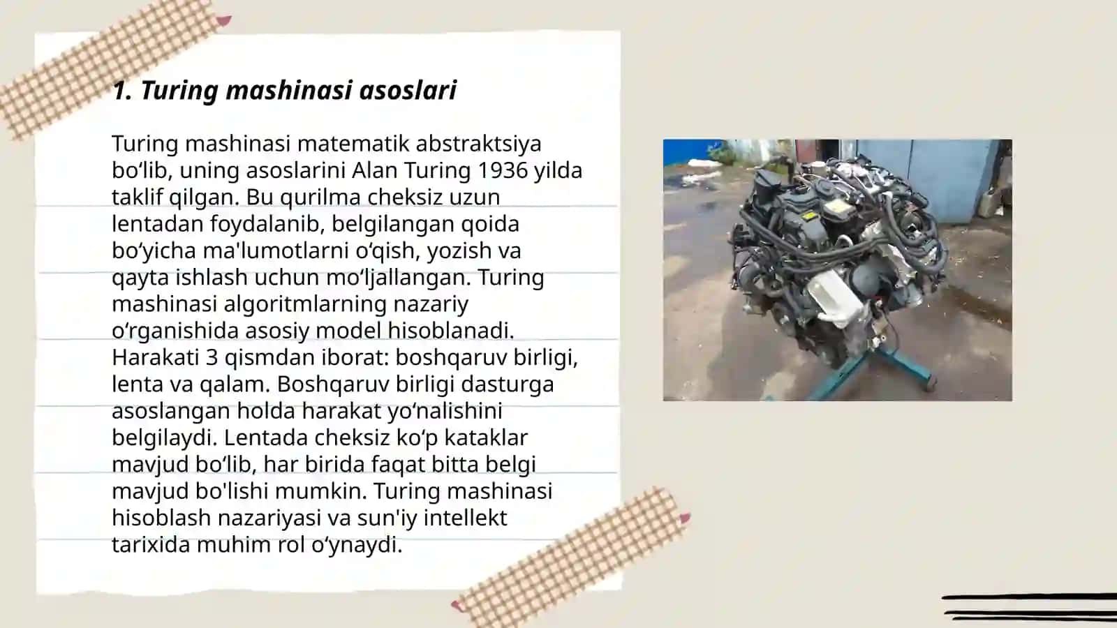 Turing mashinasi asoslari 3