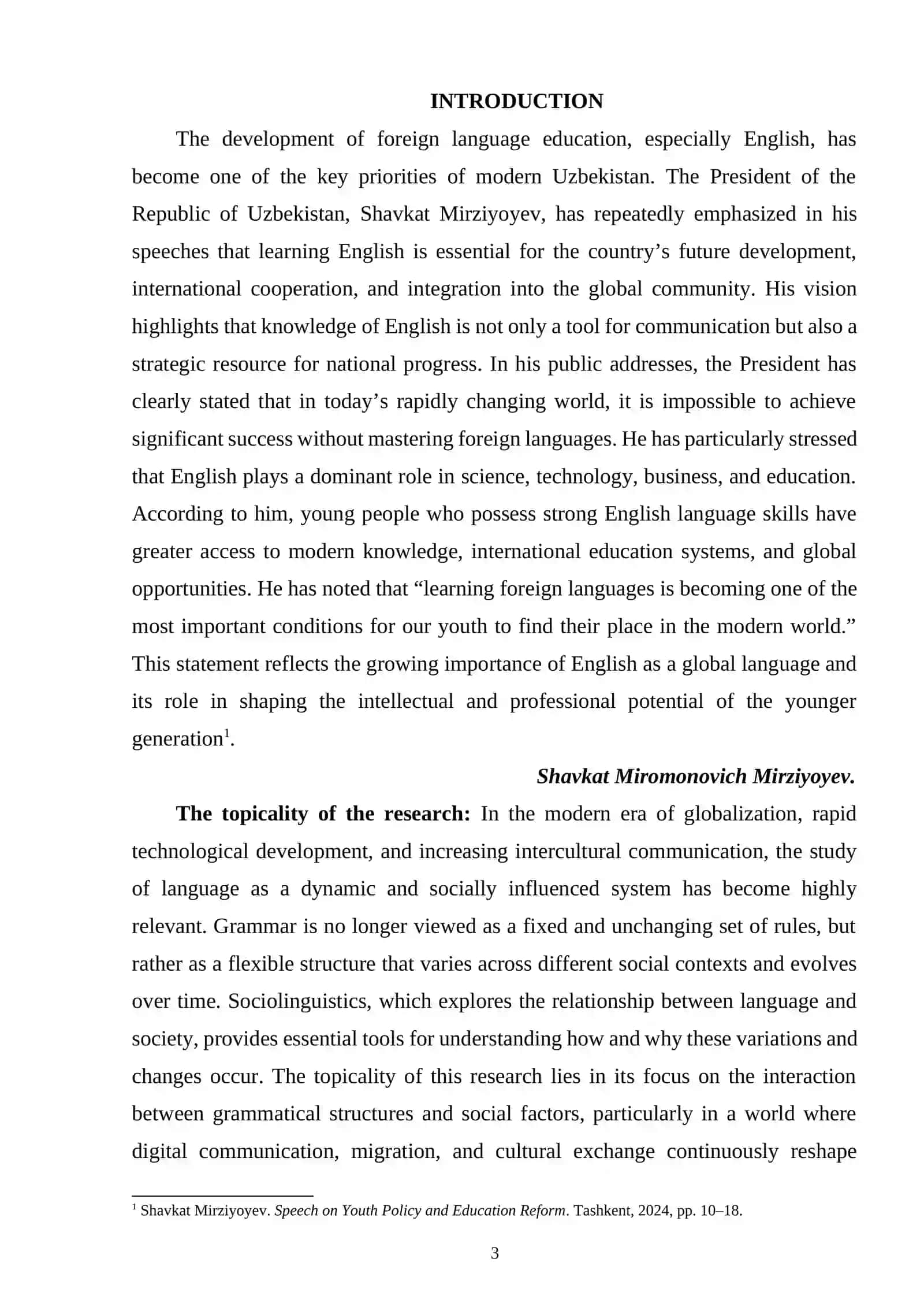 Grammar and sociolinguistics variation and change 3