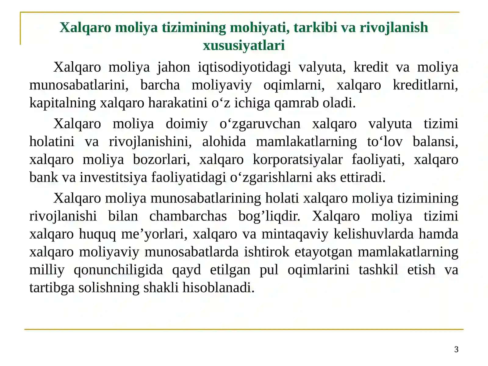 XAlqaro biznes Moliyasi 3
