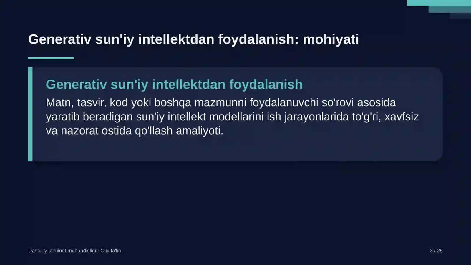 Yangiliklar saytlarida generativ sun'iy intellektdan foydalanish 3