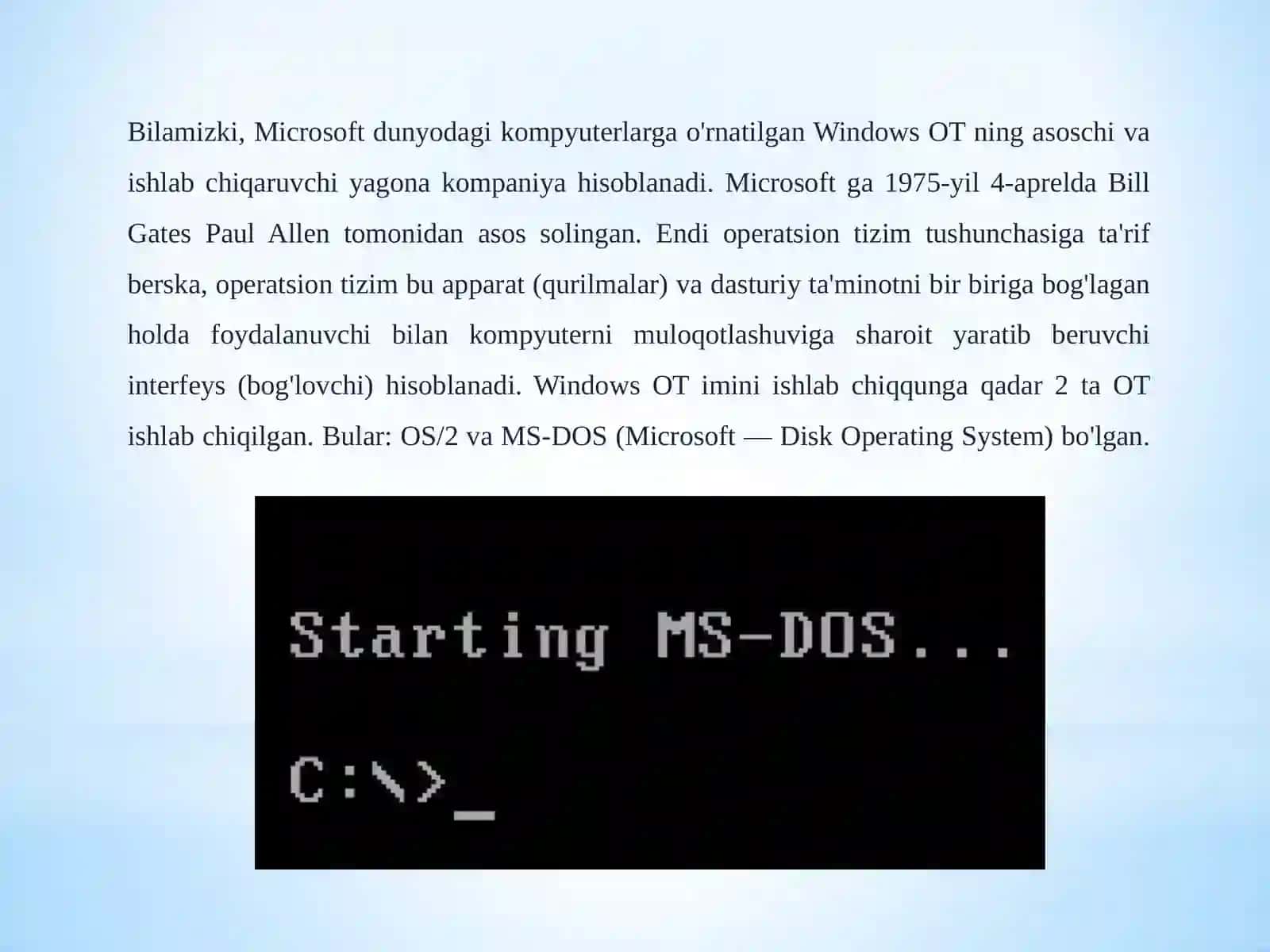 Windowsoperatsiontizimi 3