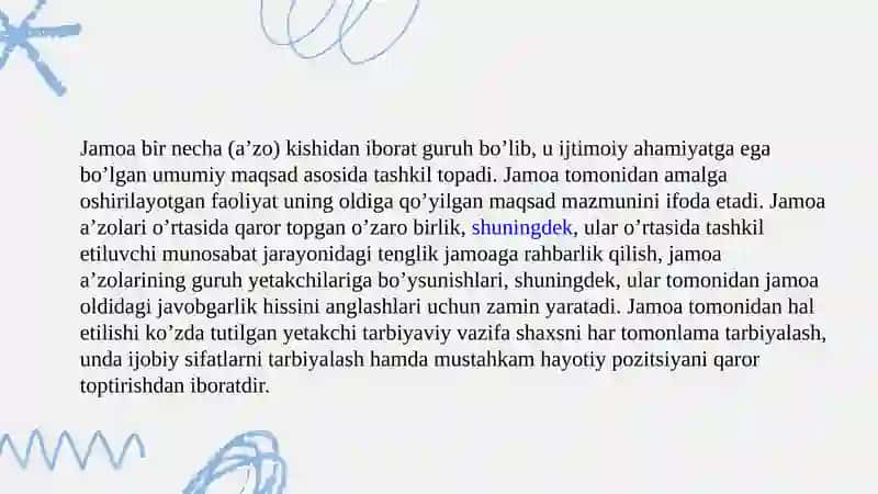 O’quvchilar jamoasi bilan ishlash 3