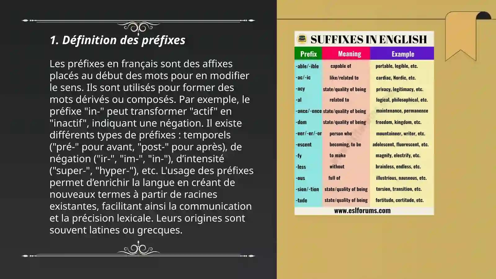 Préfixe et suffixe 3
