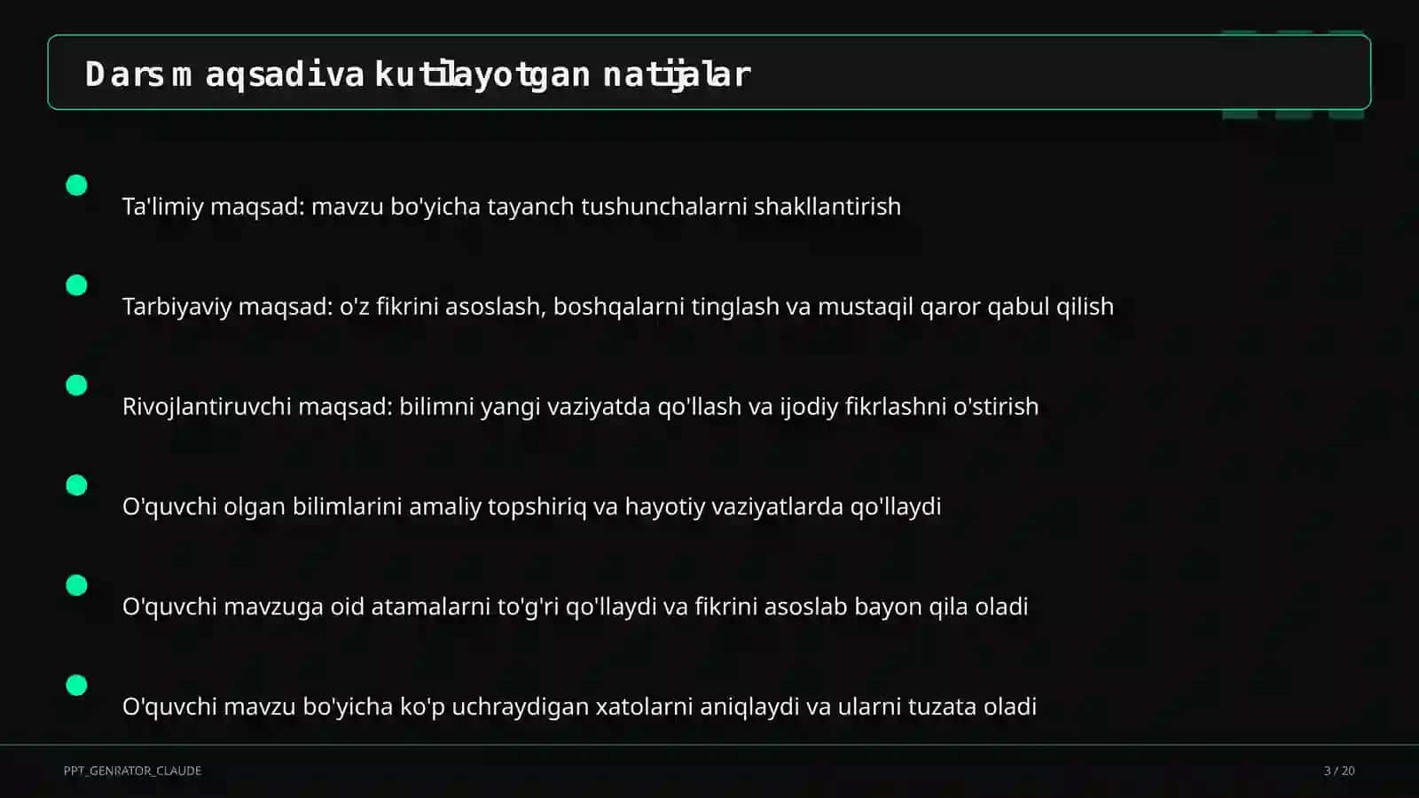 Moddalar massasining saqlanish qonuni (7-sinf) 3
