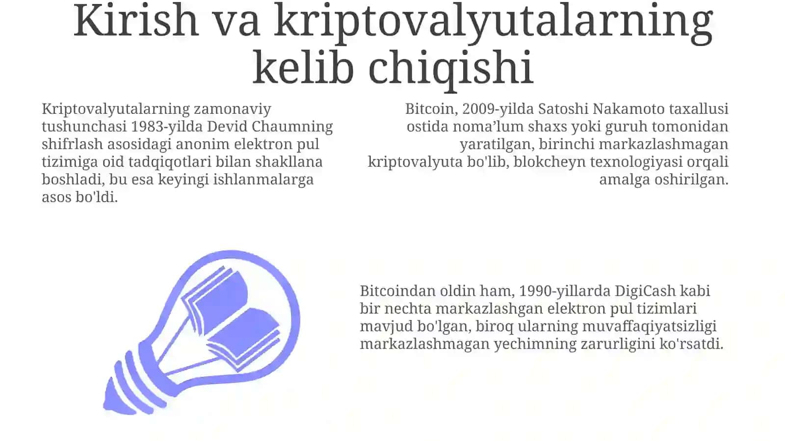 Kriptovalyutalar tarixi va tasnifi 3