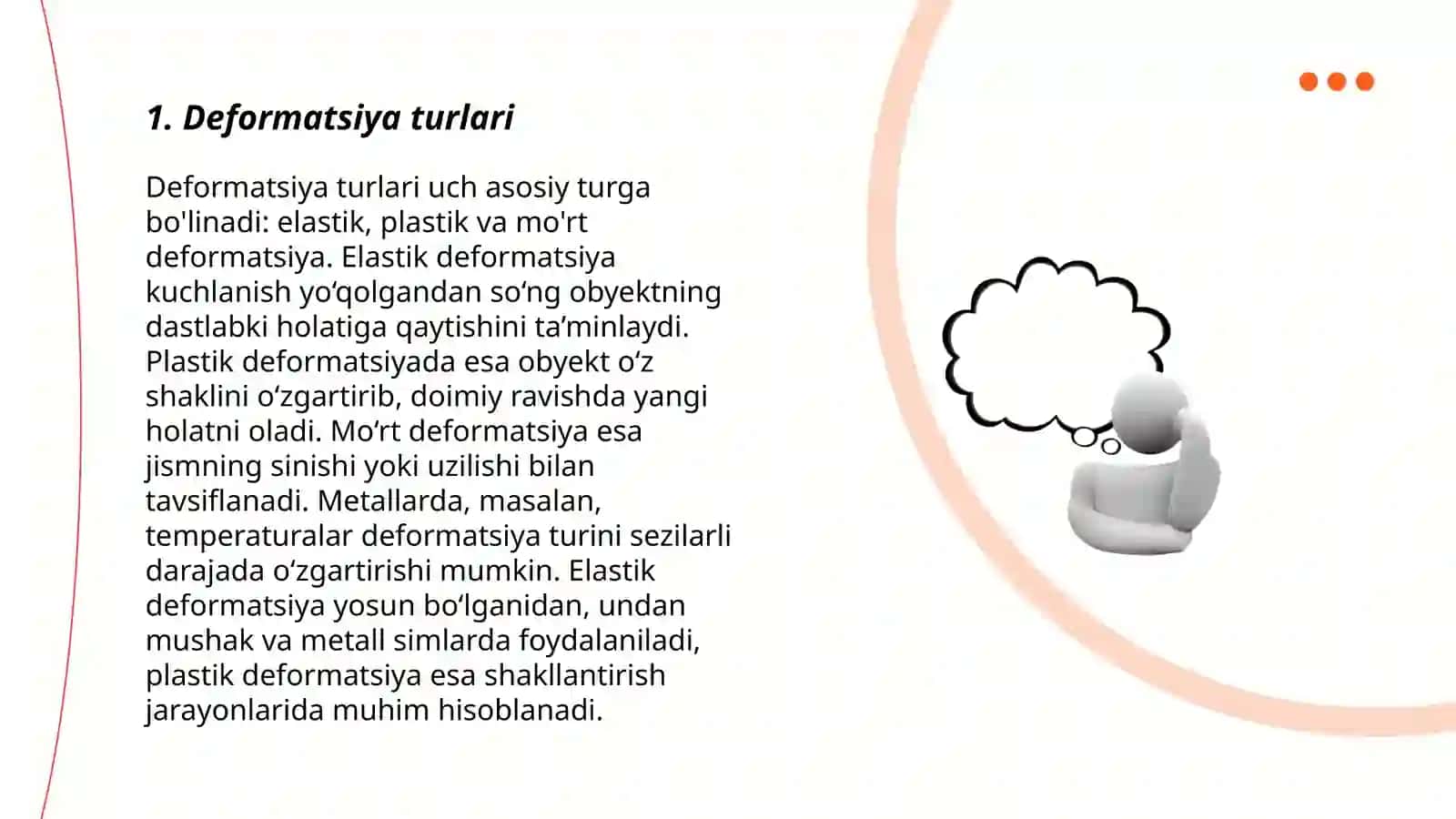 Deformatsiya Guk qonuni Elastik modul 3
