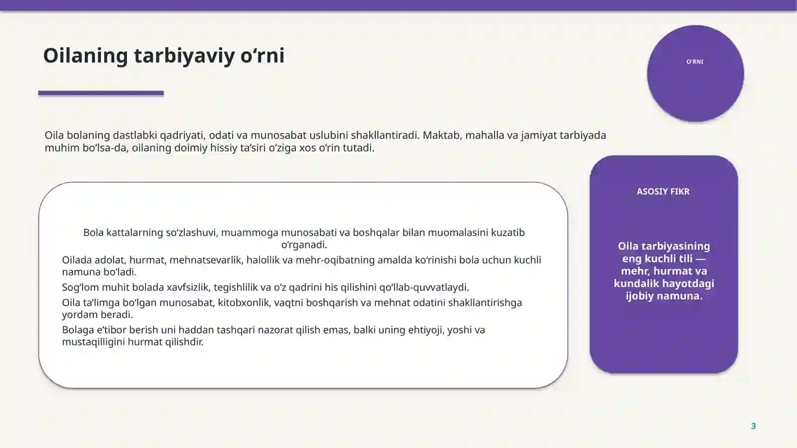 OILA TARBIYASI 3