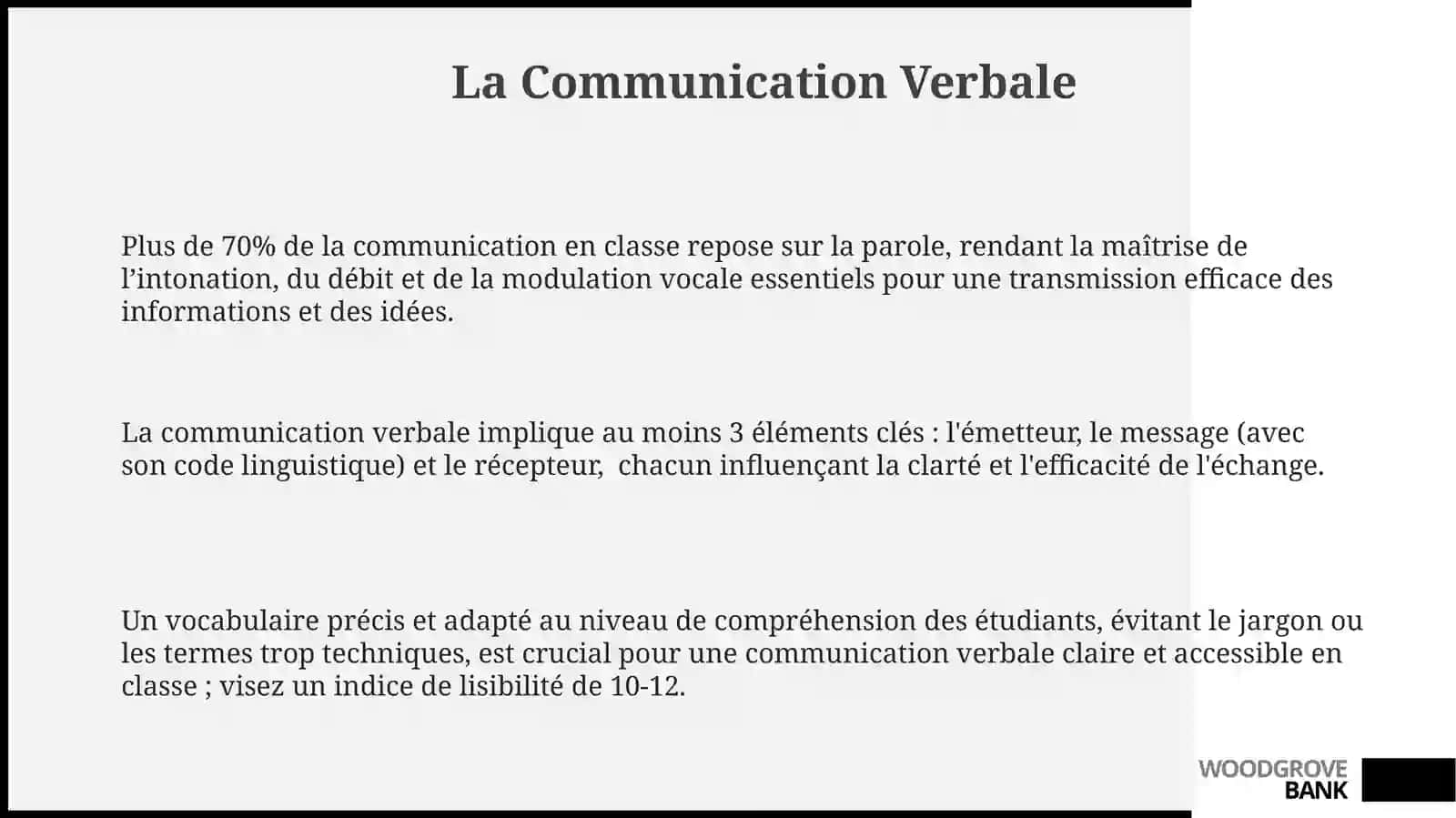 La communication en classe: les bases 3