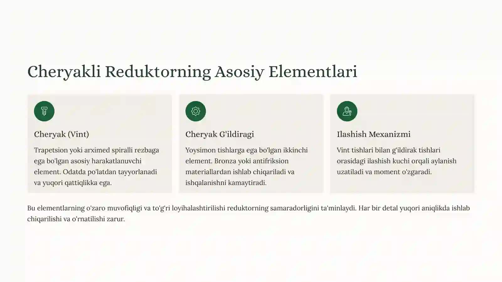 Cheryakli Reduktorlarni Hisoblash 3