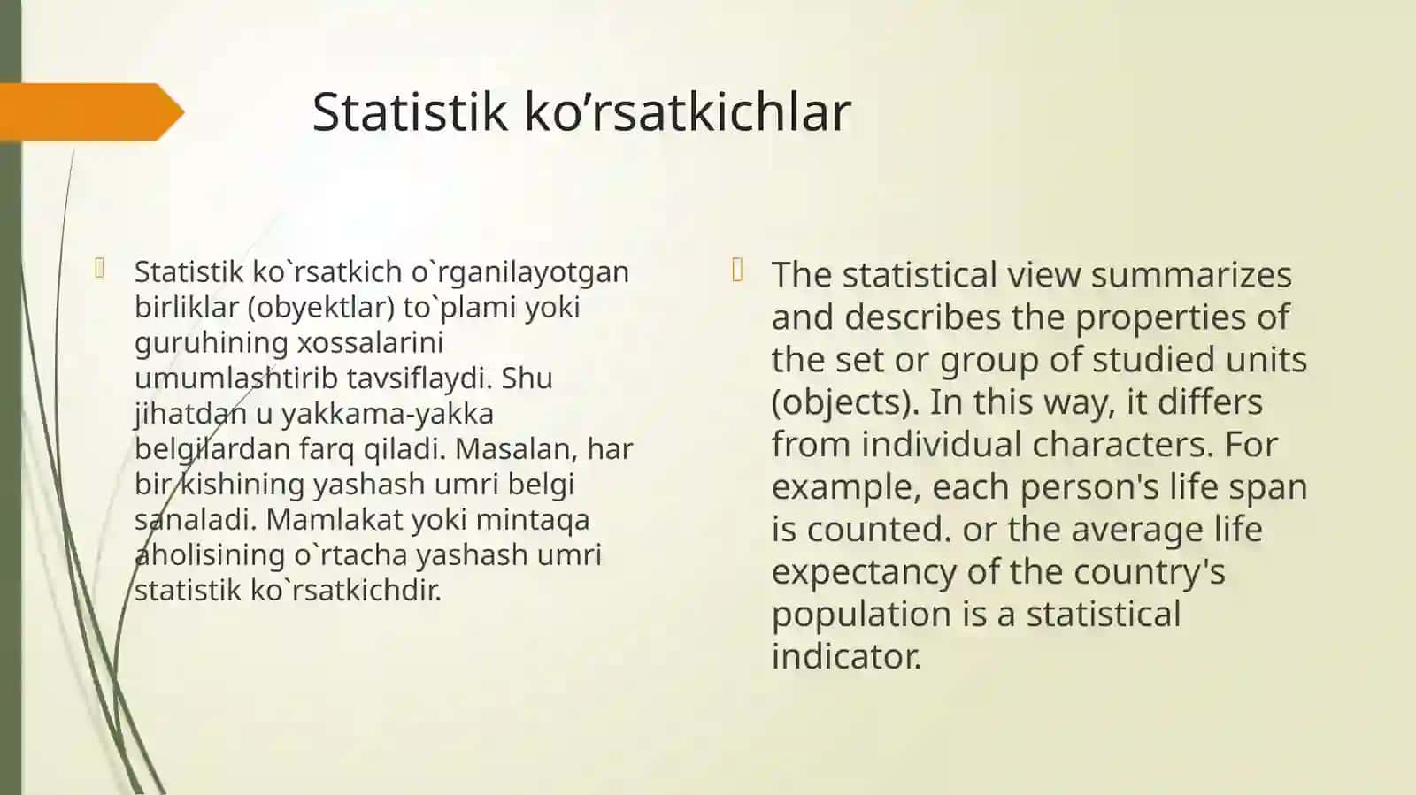 Statistik  ko’rsatkichlar 3