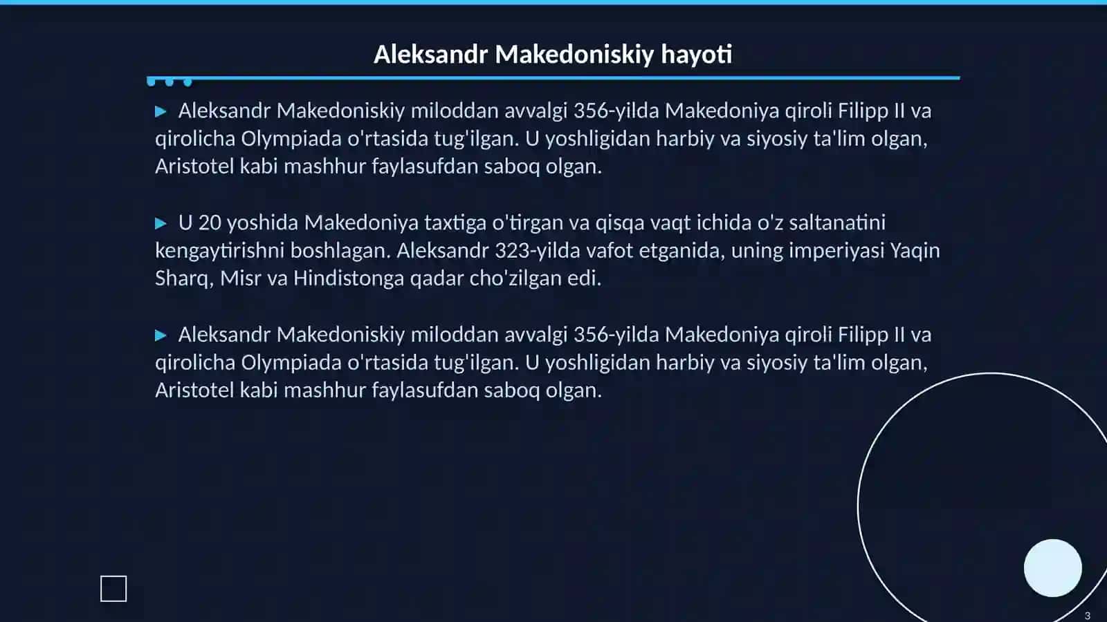 Aleksandr Makedoniskiy saltanati 3