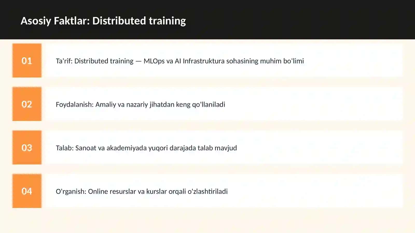 Distributed training 3