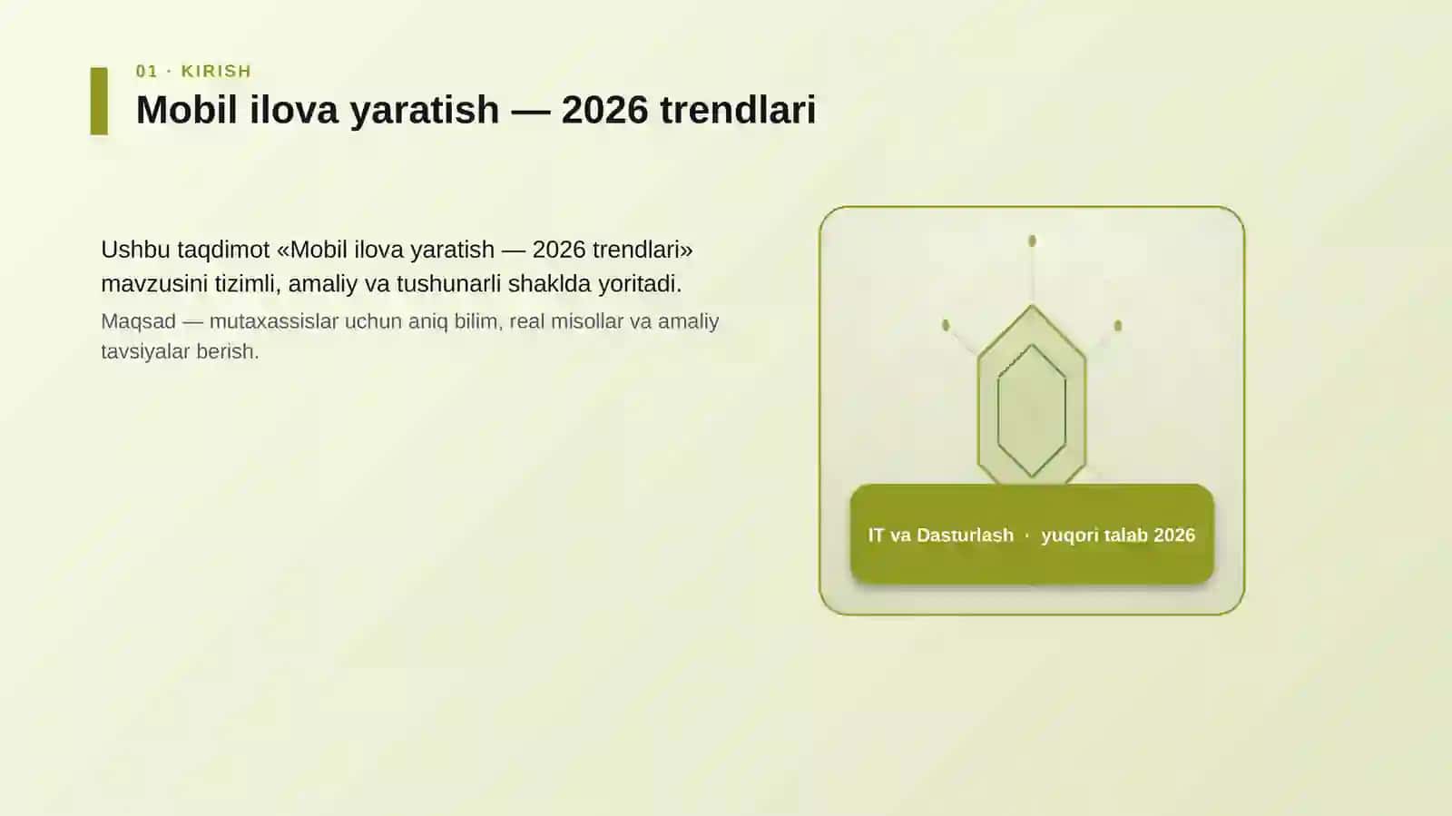 Mobil ilova yaratish — 2026 trendlari 3