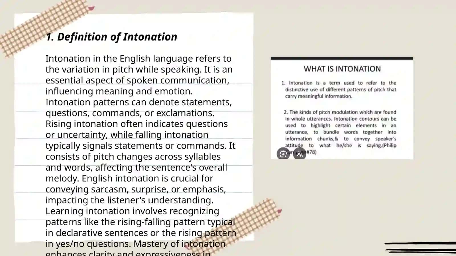 Intonation 3