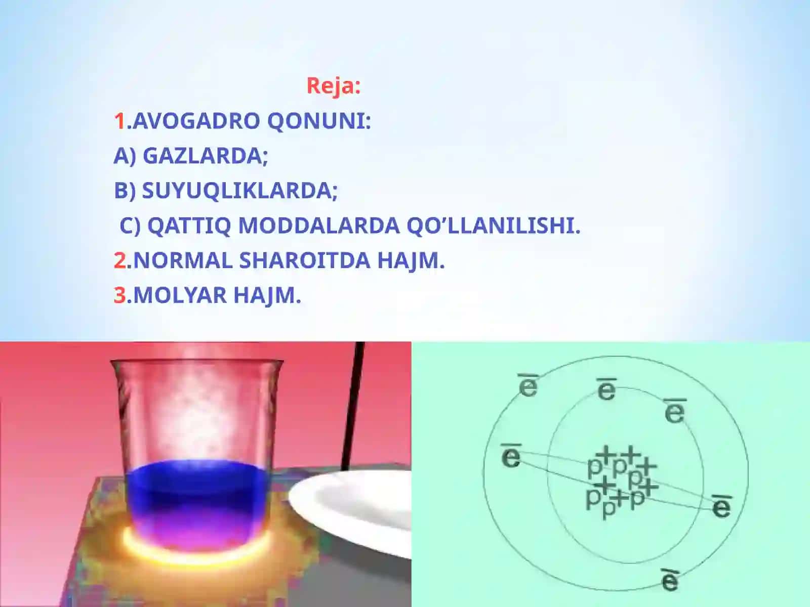 Avogadro  qonuni.  Molyar  hajm 3