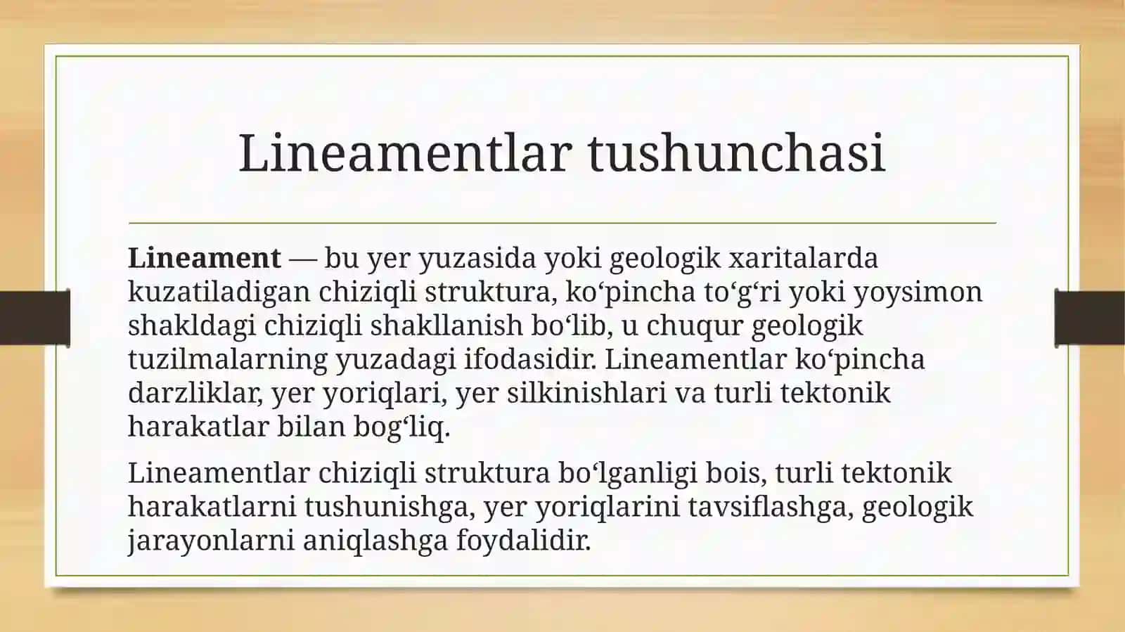 Lineamentlar 3