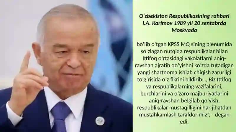 O‘zbekistonning mustaqillik aёrishlar soharasida 3
