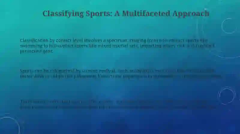 Classifying Sports: A Comprehensive Overview 3