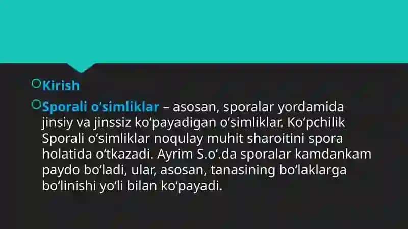 Tuban va yuksak o'simliklar ko'payishi yuzasidan masalalar 3