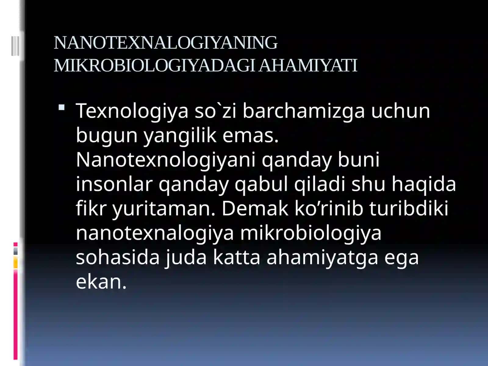 Nanotexnologiyaning mikrobiologiyada ishlatilishi 3