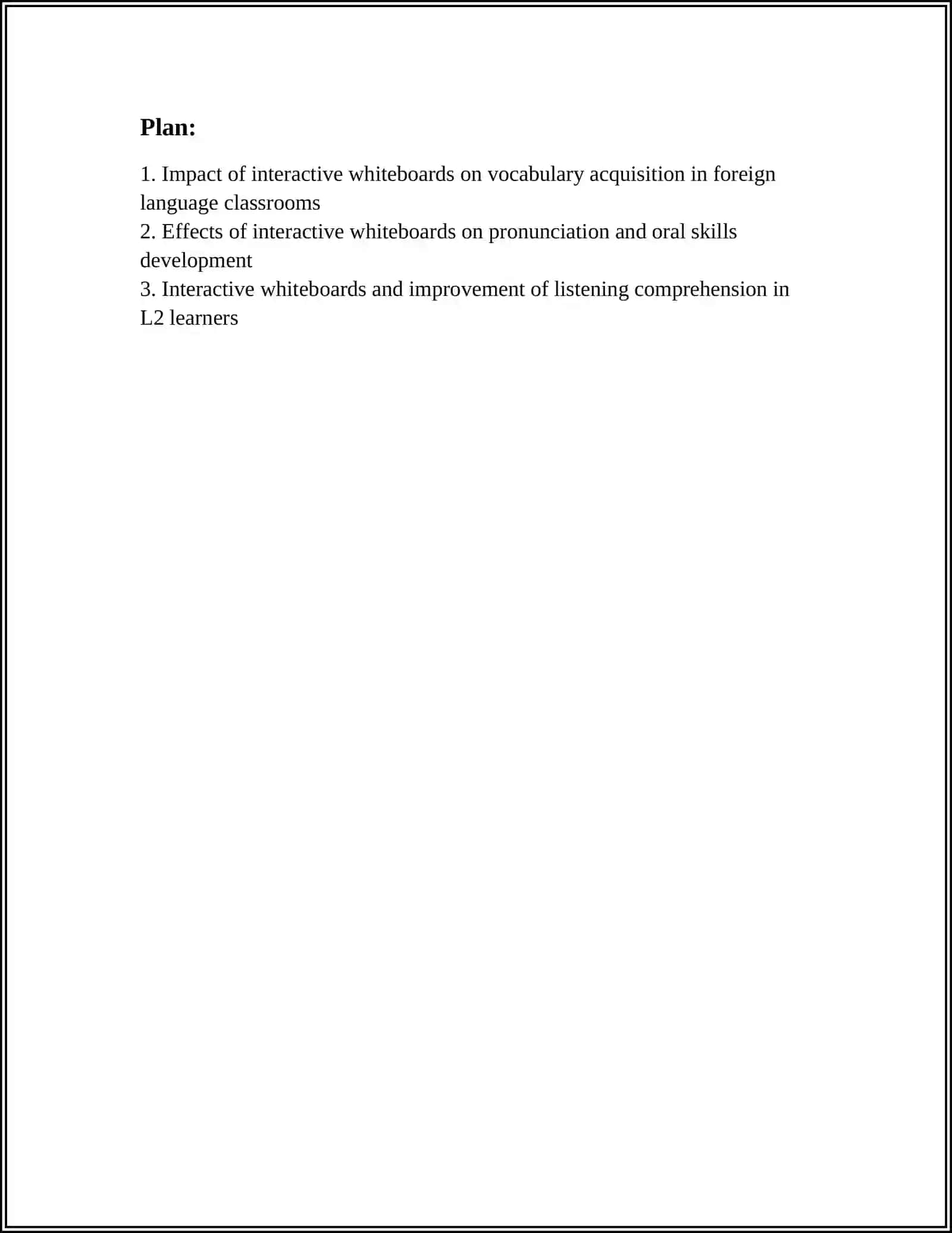 THE EFFECTIVENESS OF INTERACTIVE WHITEBOARDS IN FOREIGN LANGUAGE TEACHING 3
