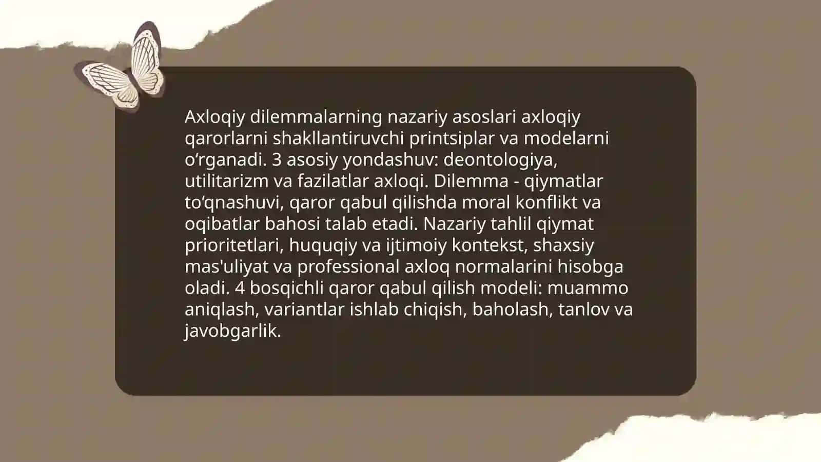Axloqiy dilemmalar 3
