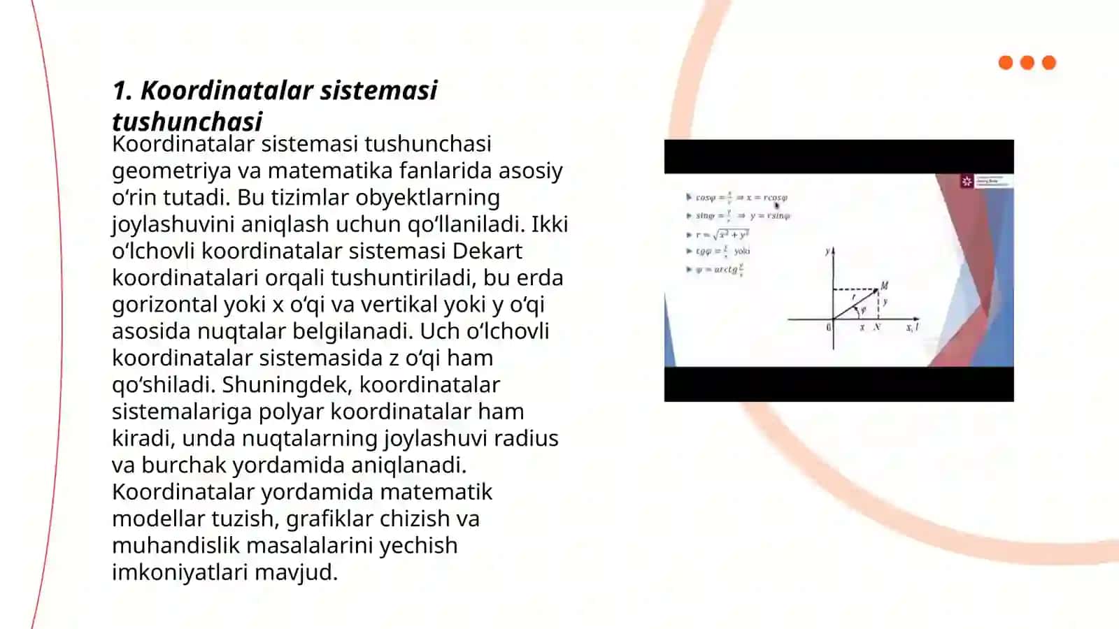 Koordinatalar Sistemasi 3
