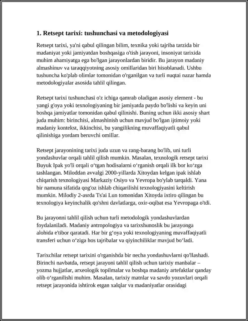 RETSEPT TARIXI 3