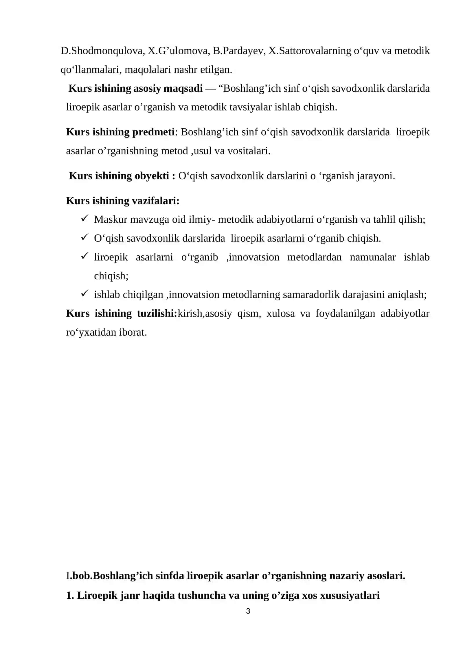 Boshlang’ich sinfda liroepik asarlar ustida ishlash 3