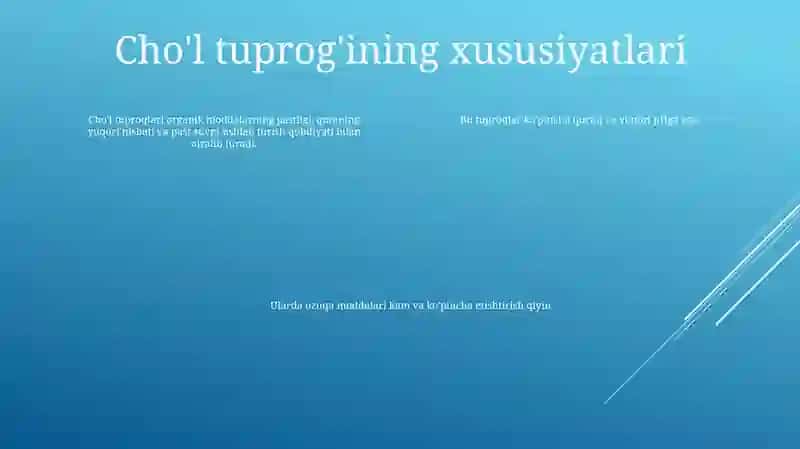 Chala ChoʻL Tuproqlari 3