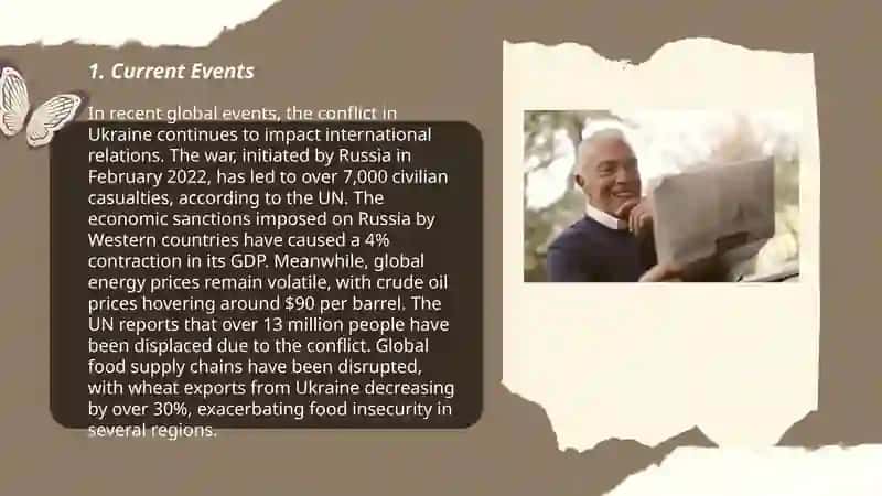 Reading newspaper 3