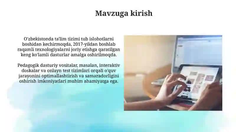 O‘zbekistonda ta’lim jarayonida pedagogik dasturiy vositalardan foydalanish tajribasi 3