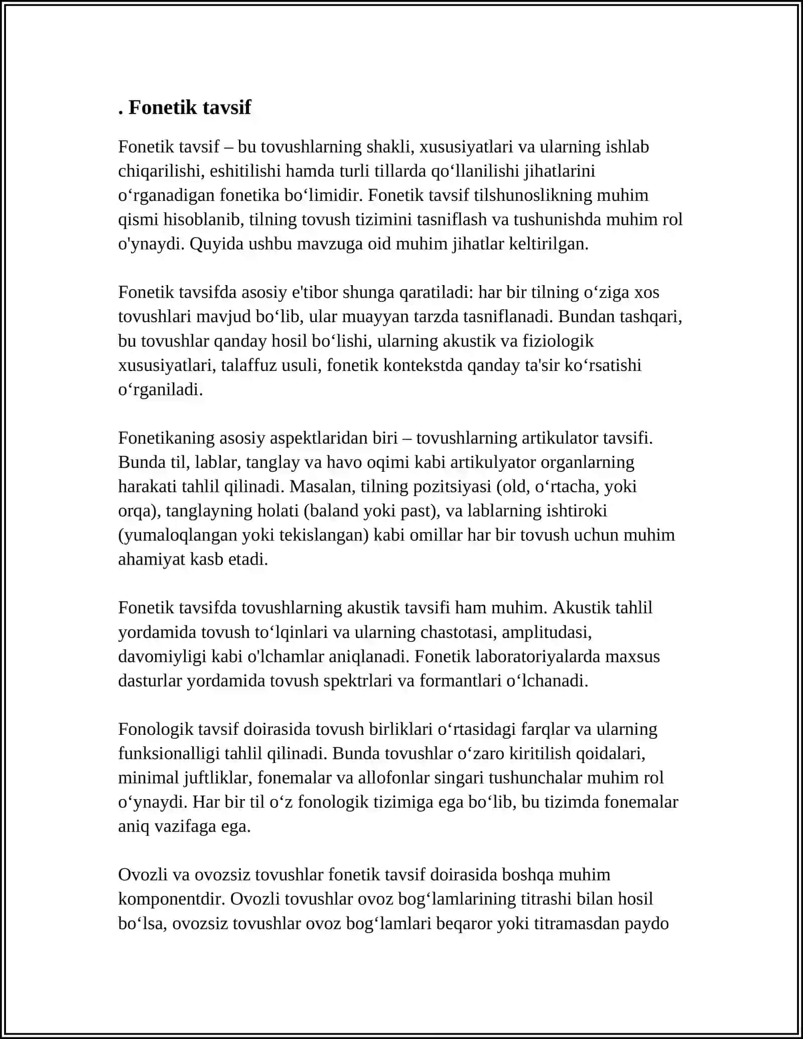 Fonetikani Urganish 3