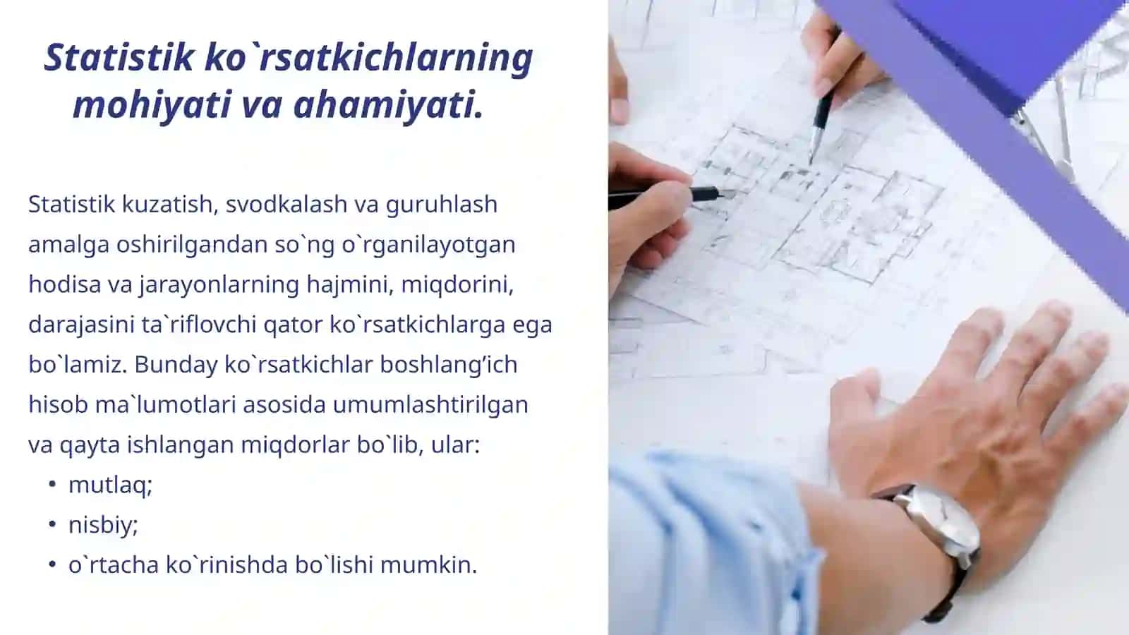 Tasviriy statistika ko'rsatkichlari 3