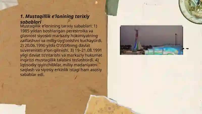 Mustaqillik eʼlonining tarixiy sabablari 3