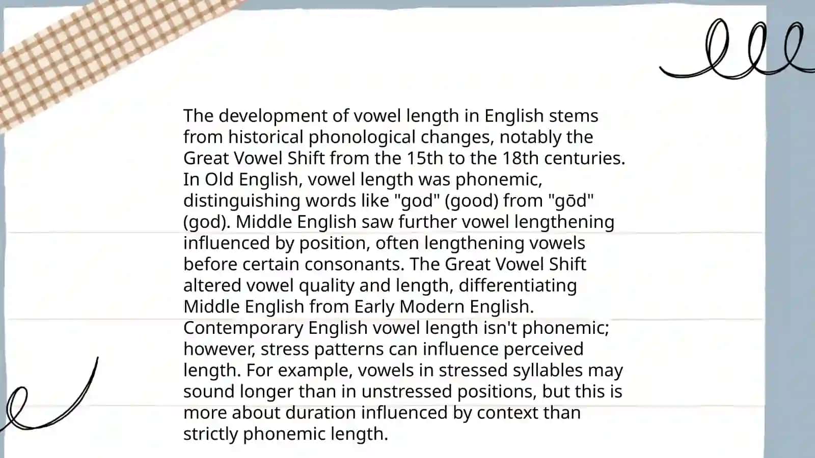 Middle English Phonology 3